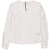 Tommy Hilfiger White Long Sleeve Blouse