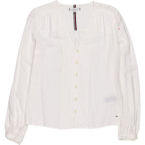 Tommy Hilfiger White Long Sleeve Blouse