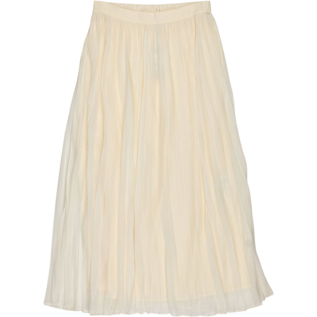 Hush Ecru Chiffon Pleat Skirt