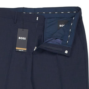 Boss Navy Slim Fit Trousers 34R