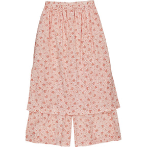 By Walid Red Floral Skirt Trouser