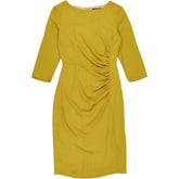 Farhi Mustard Ruched Dress