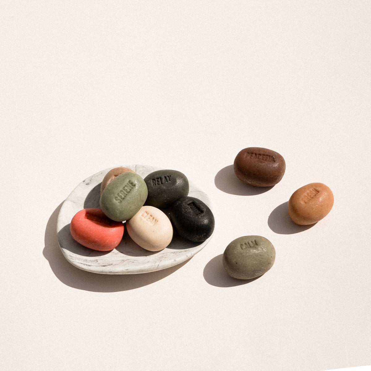 Handmade Mood Soaps with Porcelain Dish Set