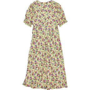Baukjen Butter Floral Lottie Satin Midi Tea Dress