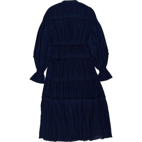 Tory Burch Navy Pleated Dress