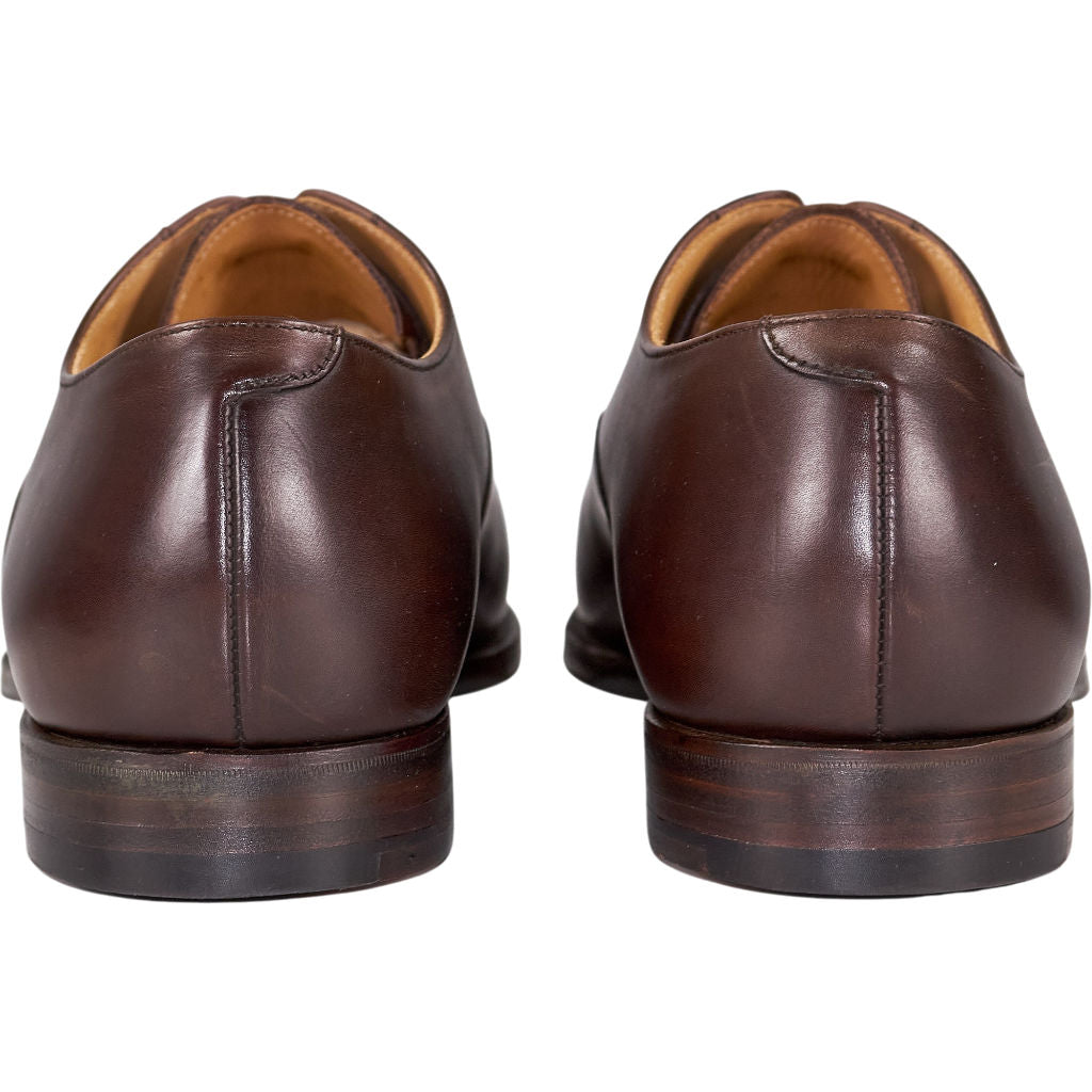 Crockett & Jones Dark Brown Cap Toe Leather Oxford Shoes  11 D