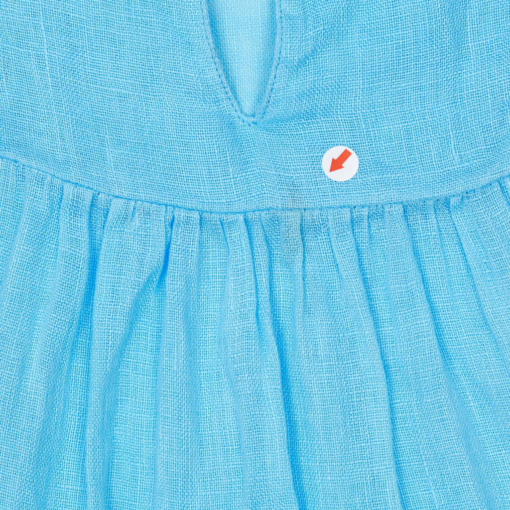NRBY Blue Linen Blouse