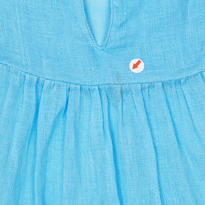 NRBY Blue Linen Blouse