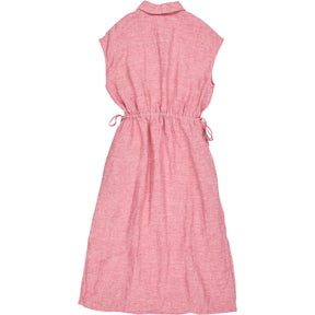 NRBY Pink Sleeveless Collared Dress