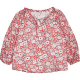 Hush Red Floral Blouse