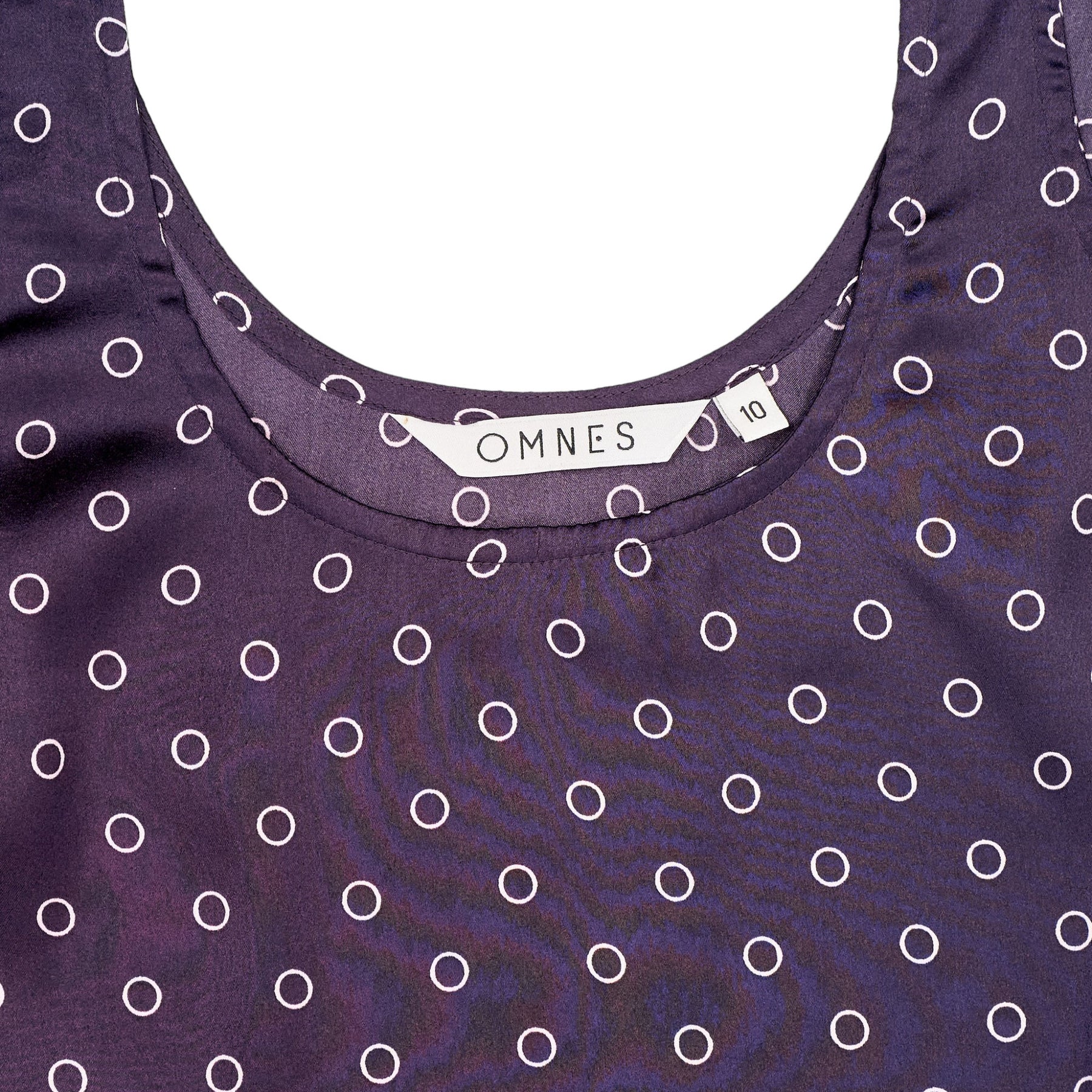 Omnes Purple Polka Dot Tank Top