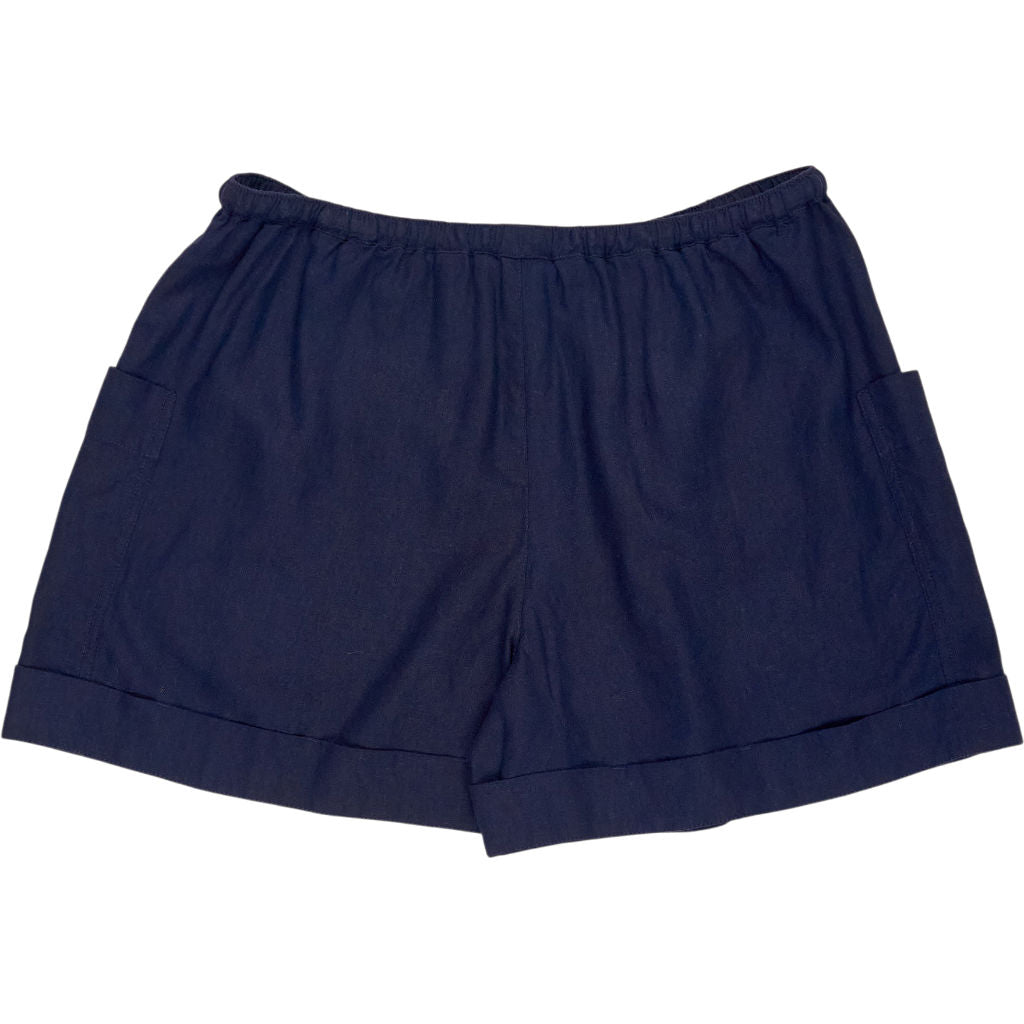 Hush Midnight Navy Nova Linen Cargo Shorts