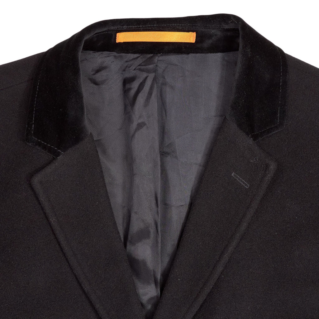 Ben Sherman Black Wool Overcoat