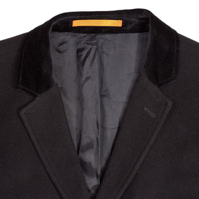 Ben Sherman Black Wool Overcoat