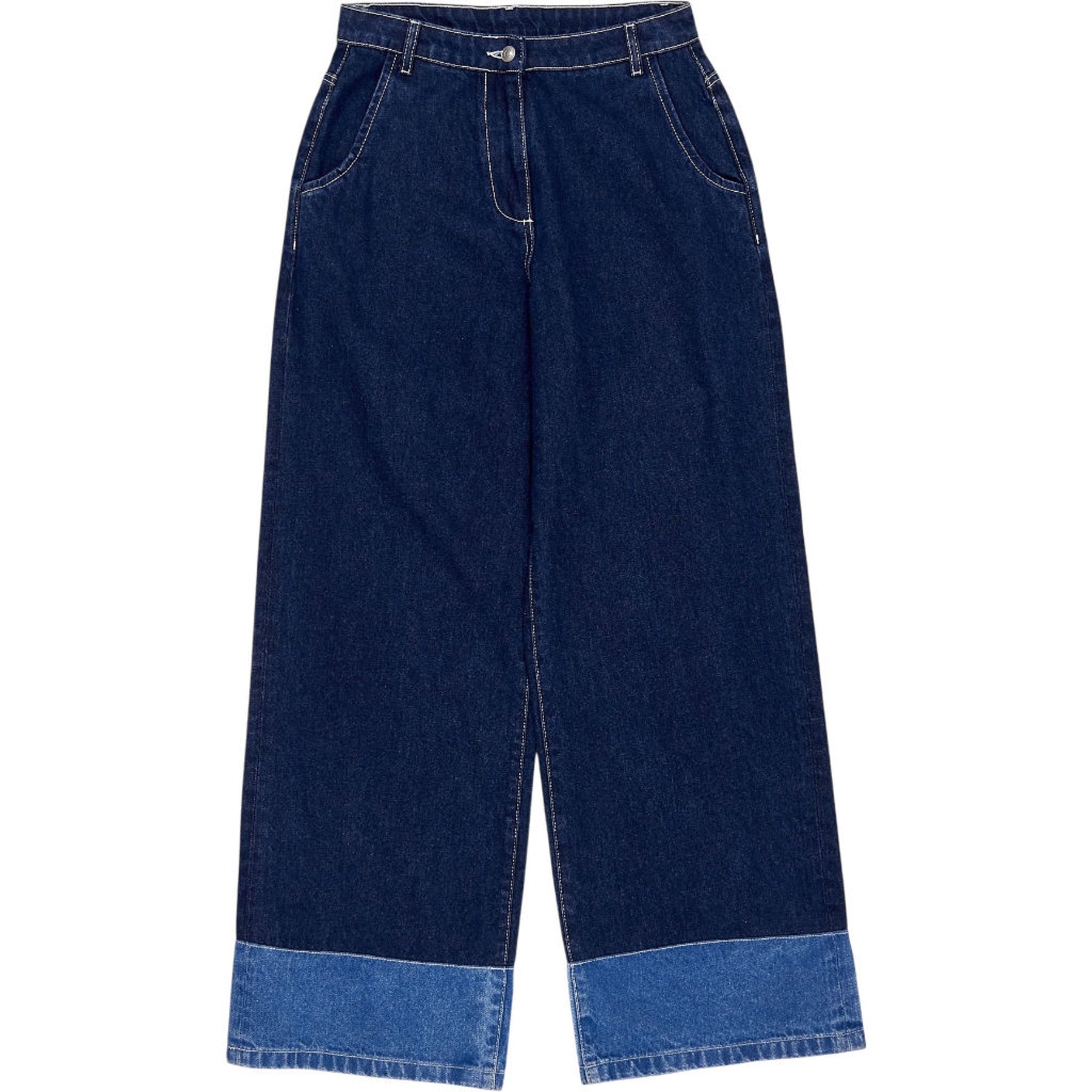 OMNES Blue Wide Leg Jeans