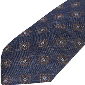 Moss Navy Patterned Tie Bundle x 3