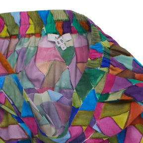 NRBY Multicoloured Geometric Skirt