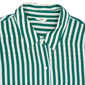 Hush Green Stripe Tie Shirt