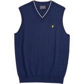 Lyle & Scott Blue V-Neck Sleeveless Sweater