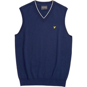 Lyle & Scott Blue V-Neck Sleeveless Sweater