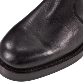 YMC Black Leather Boots UK 5