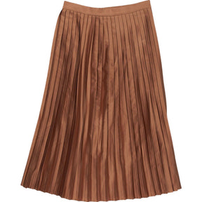 Great Plains Copper Pleated Midi Skirt