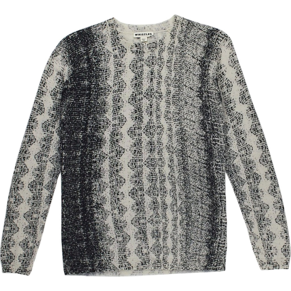 Whistles Black White Patterned Jumper