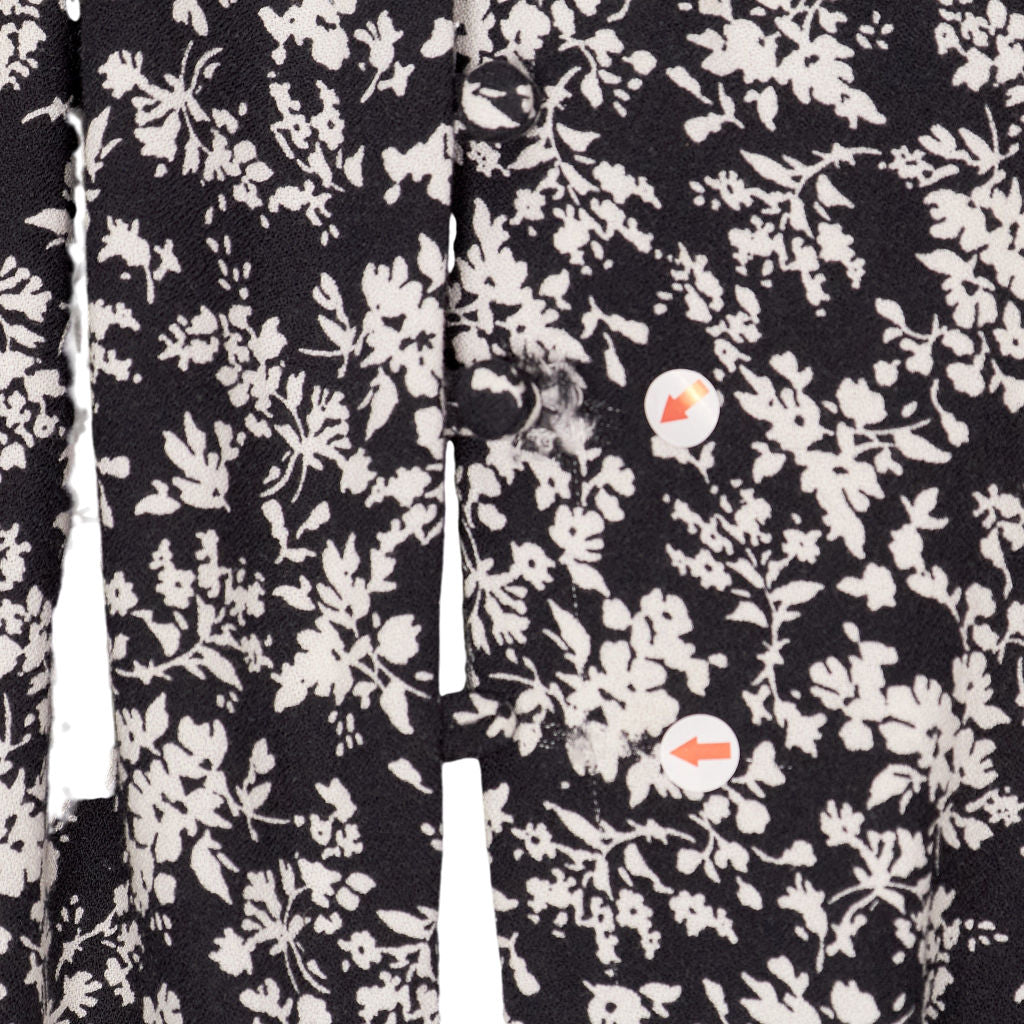 Baukjen Black Floral Midi Dress