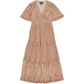 WYSE Metallic Midi Dress