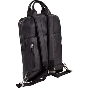 Moleskine Black Leather Backpack