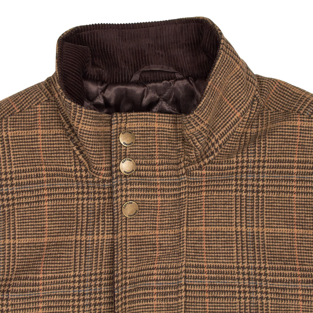 Cotton Traders Brown Plaid Jacket
