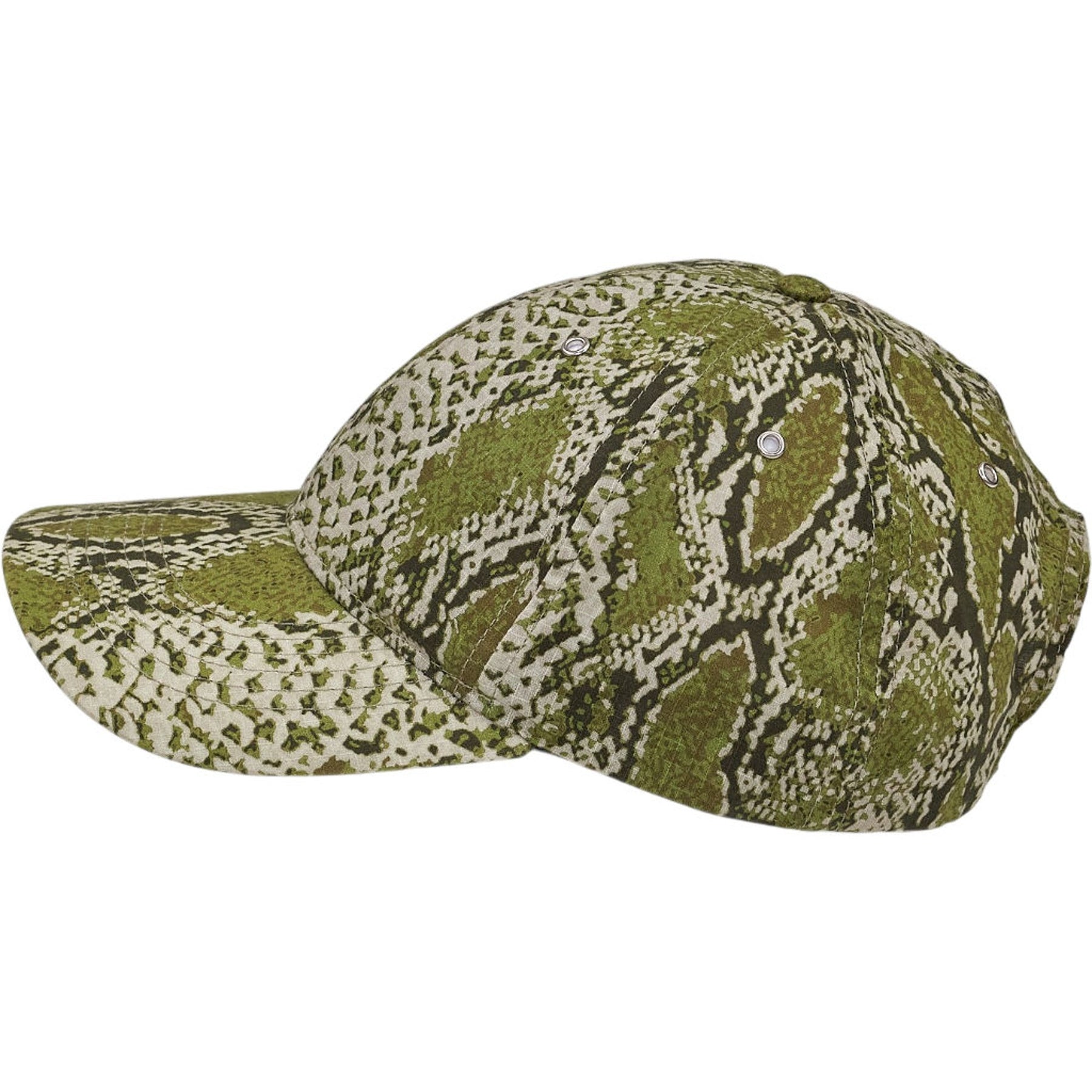 YMC Green Snakeskin Pattern Cap