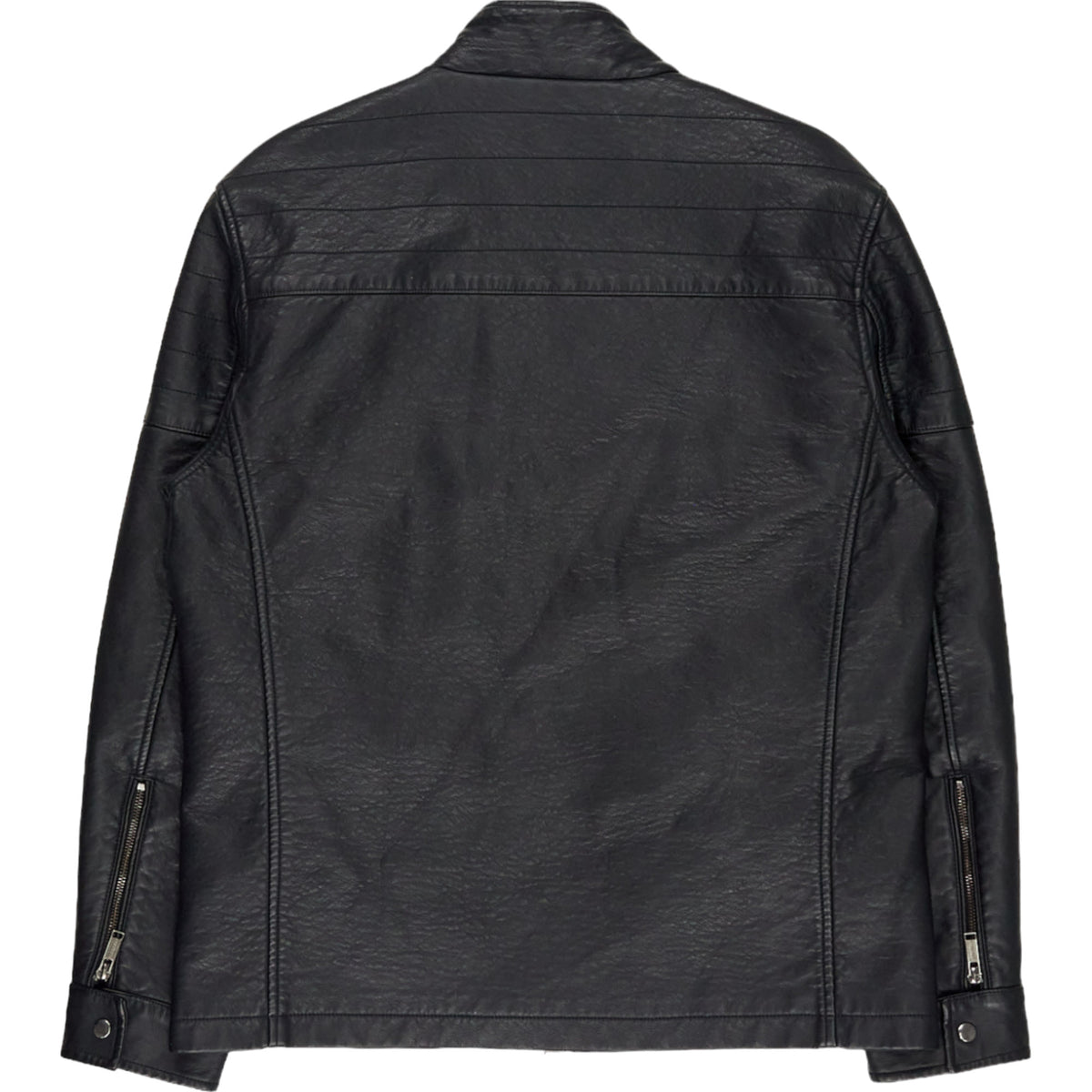Firetrap Black Leather Biker Jacket