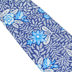 Moss Blue Floral Pattern Tie Bundle x 3