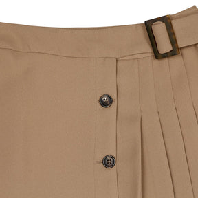 Baukjen Beige Pleated Skirt