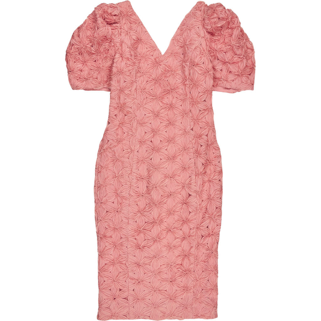 Coast Pink Floral Puffed Sleeve Dress
