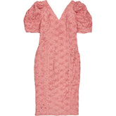 Coast Pink Floral Puffed Sleeve Dress