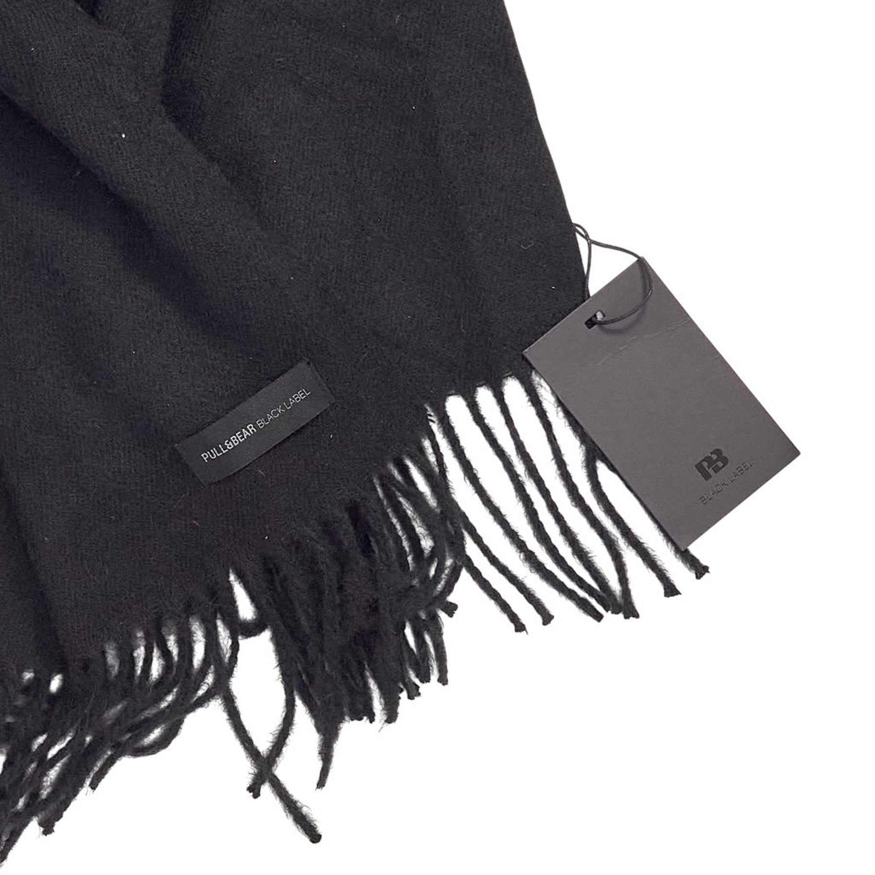 Pull & Bear Black Label Wool Scarf