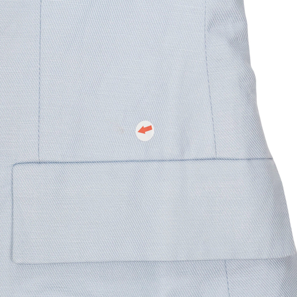 Zara Light Blue Linen Short Sleeve Blazer