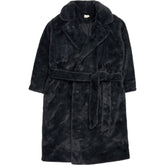 Hush Charcoal Jolene Faux Fur Belted Coat