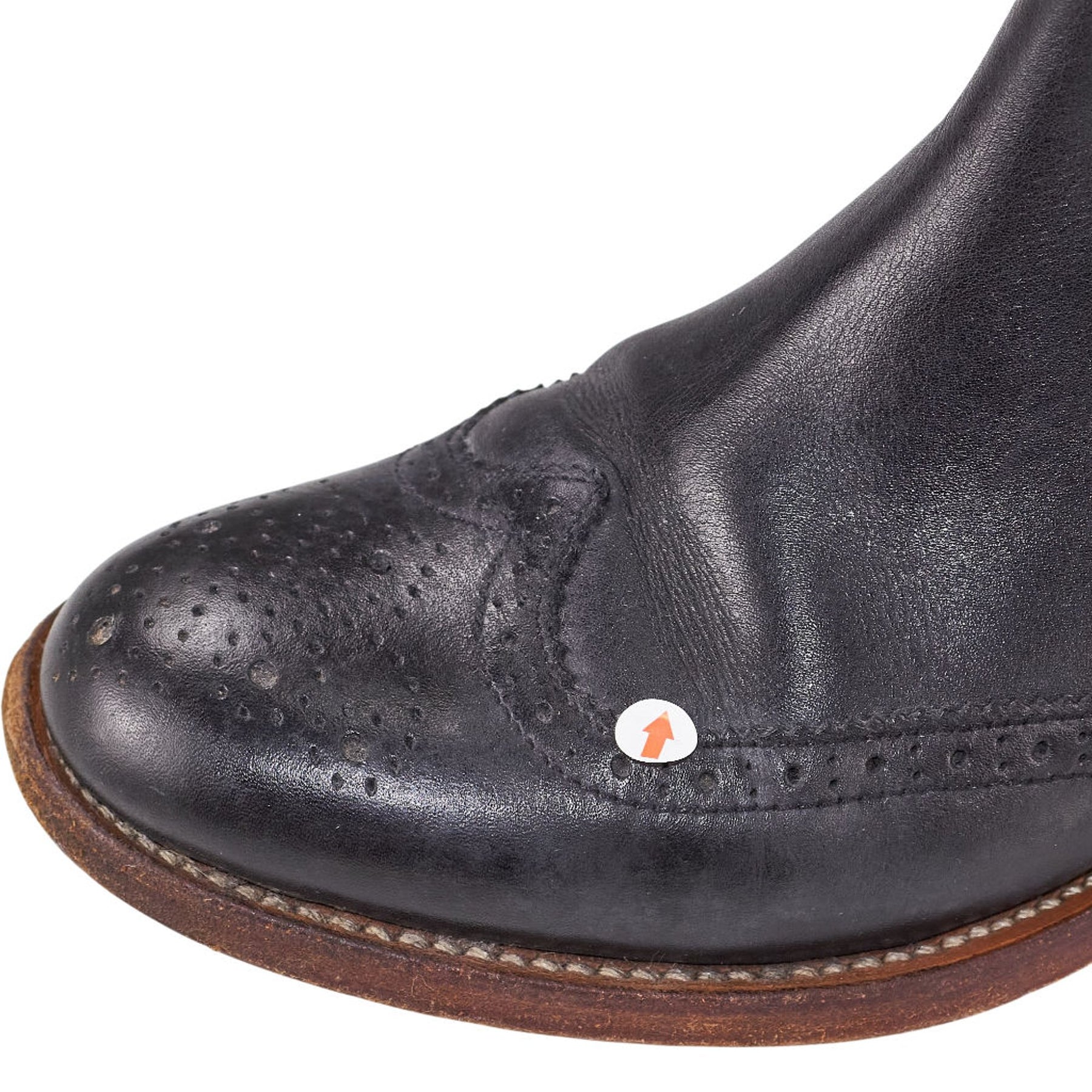 Grenson Black Leather Brogue Chelsea Boots