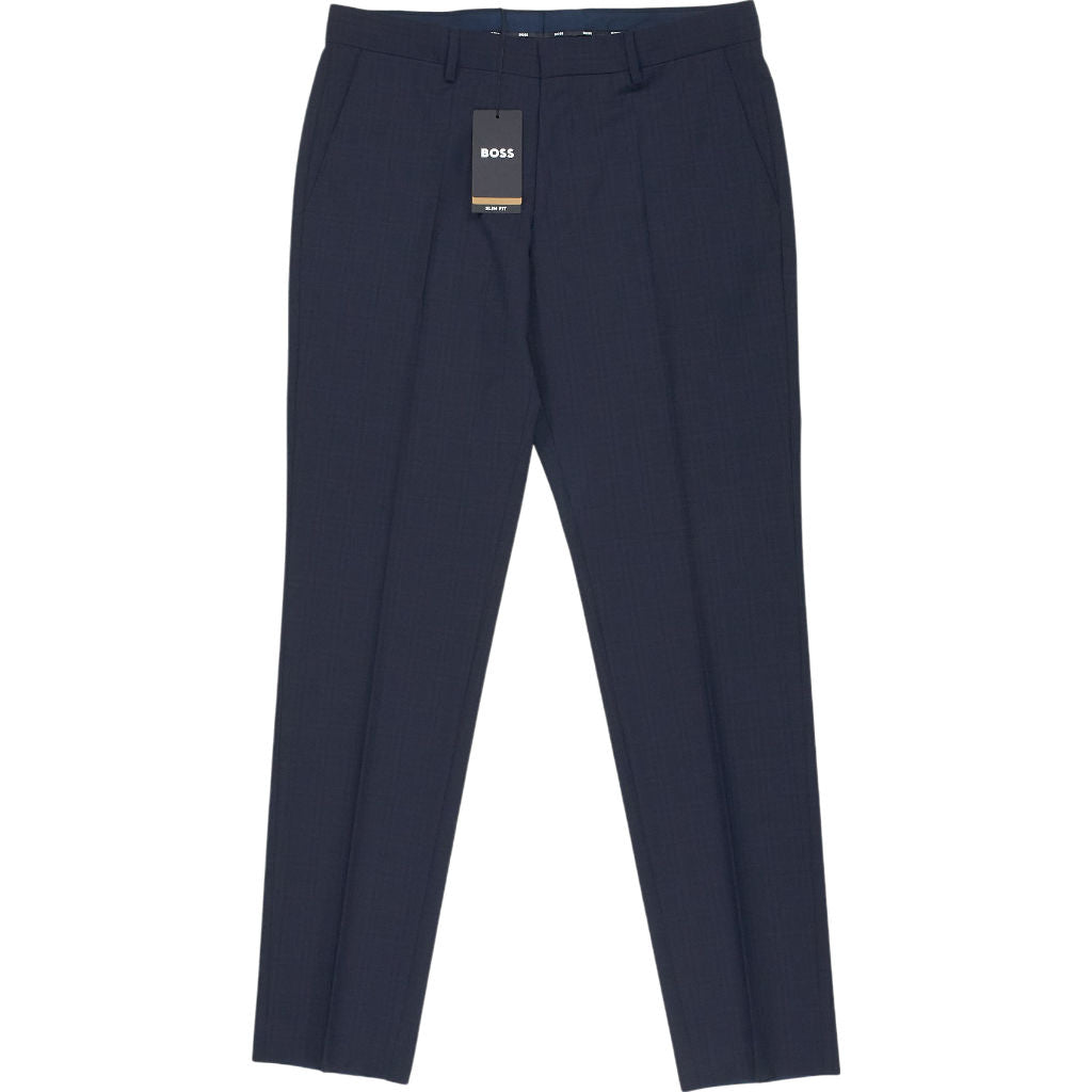 Boss Navy Slim Fit Trousers 34R