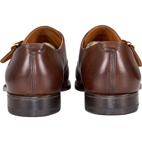 Crockett & Jones Brown Calf Monk Shoes