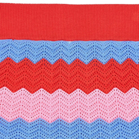 OMNES Multicoloured Knitted Chevron Skirt