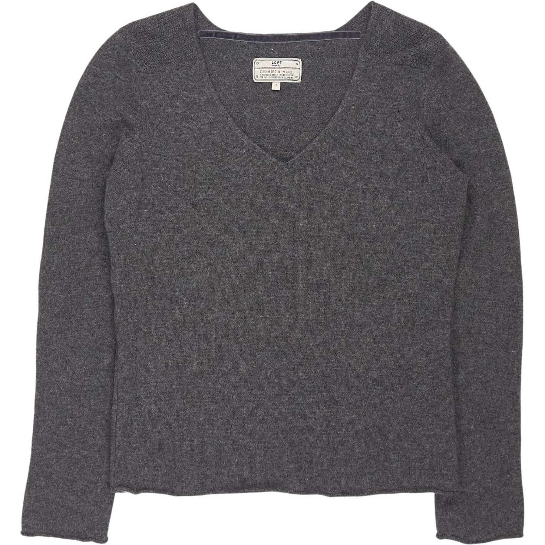LOFT Grey Cashmere Wool Jumper