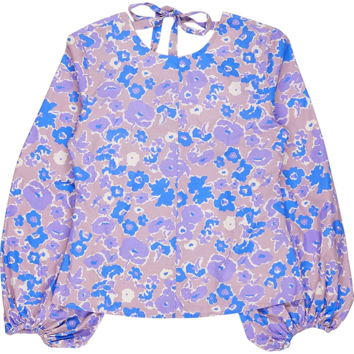 Omnes Purple Floral Long Sleeve Top