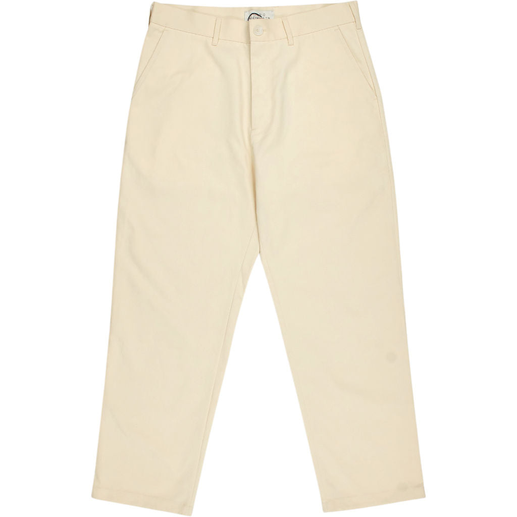 Studio Nicholson Cream Bill Peached Cotton Trousers