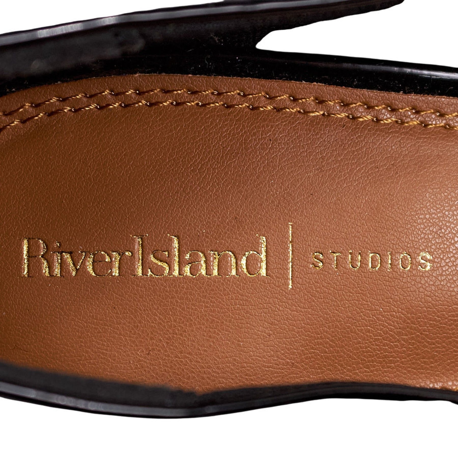 River Island Black Patent Heels