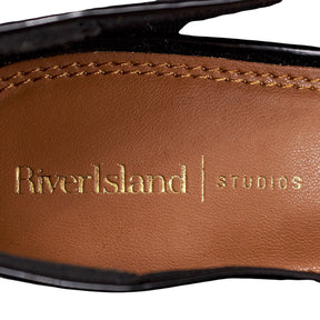 River Island Black Patent Heels