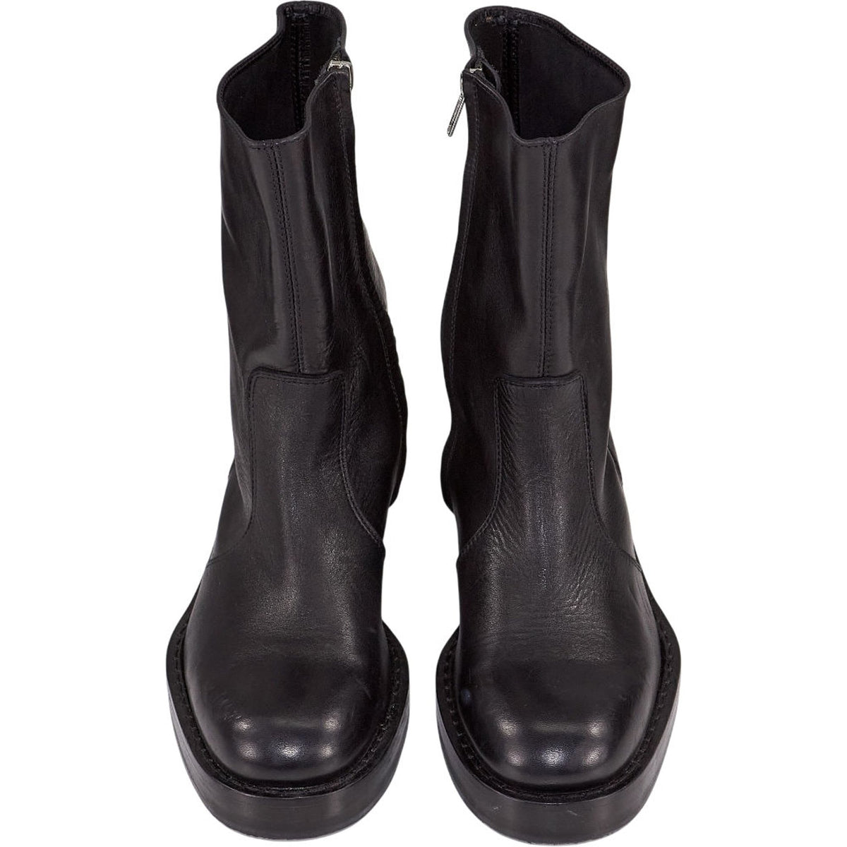 YMC Black Leather Boots UK 5